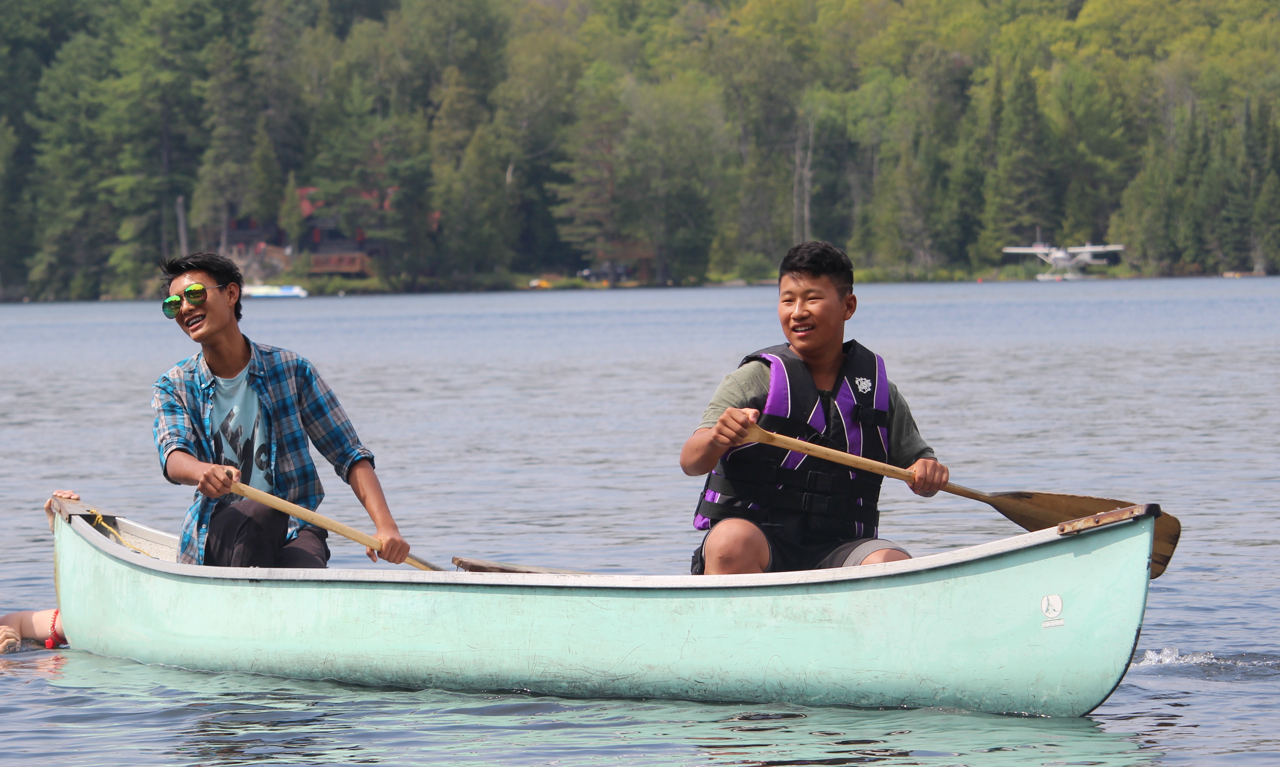 Staff Members Canoeing